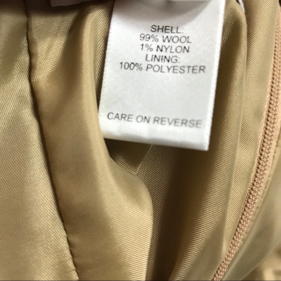 Talbots orange wool tweed lined skirt - Picture 7 of 10